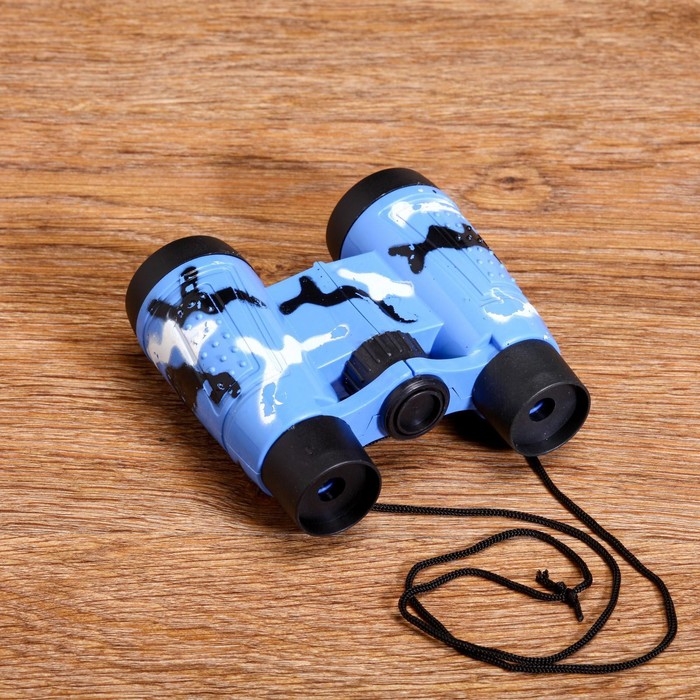 Бинокль 4х, детский, пластик, резина, микс, 10х11 см Бинокль 4х, детский, пластик, резина, микс, 10х11 см