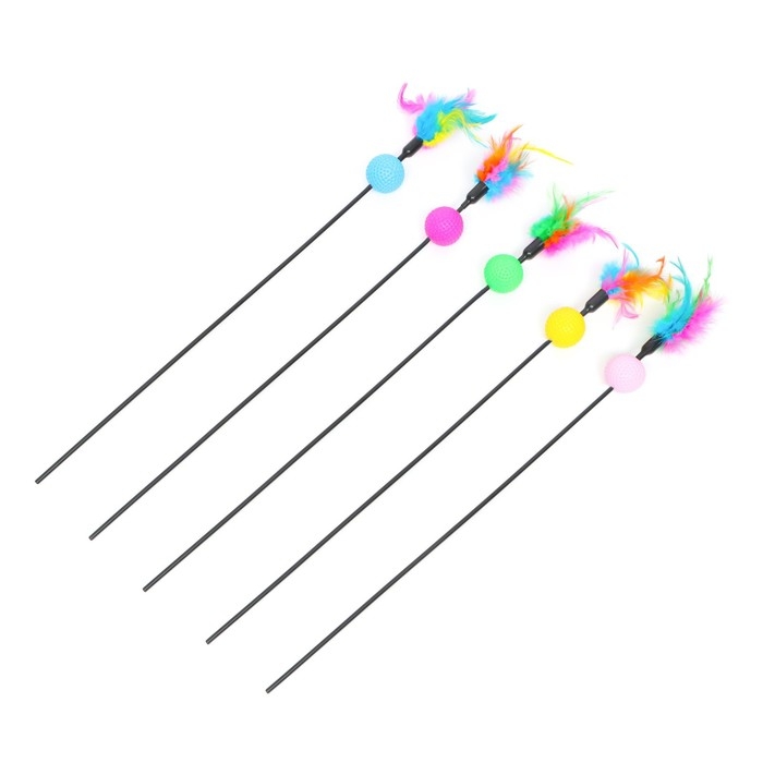 Дразнилка с шариком  Дразнилка с шариком "Какаду", 50 см, микс цветов