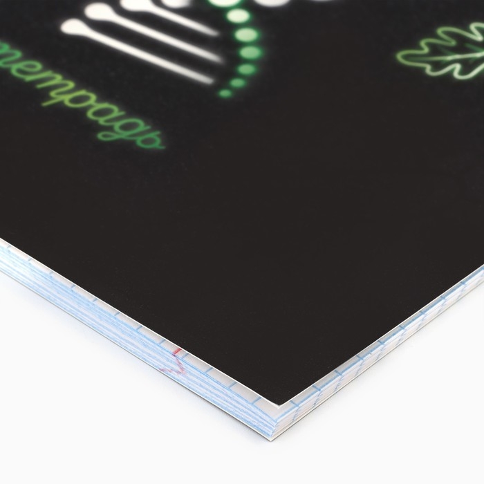 Предметная тетрадь А5, 48 л на скрепке «Неон. Биология» Софт тач лам, 3D лак Предметная тетрадь А5, 48 л на скрепке «Неон. Биология» Софт тач лам, 3D лак