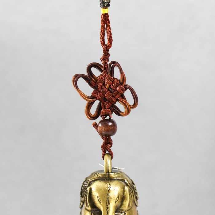 Колокольчик металл Колокольчик металл "Слон и узел счастья" 32 см