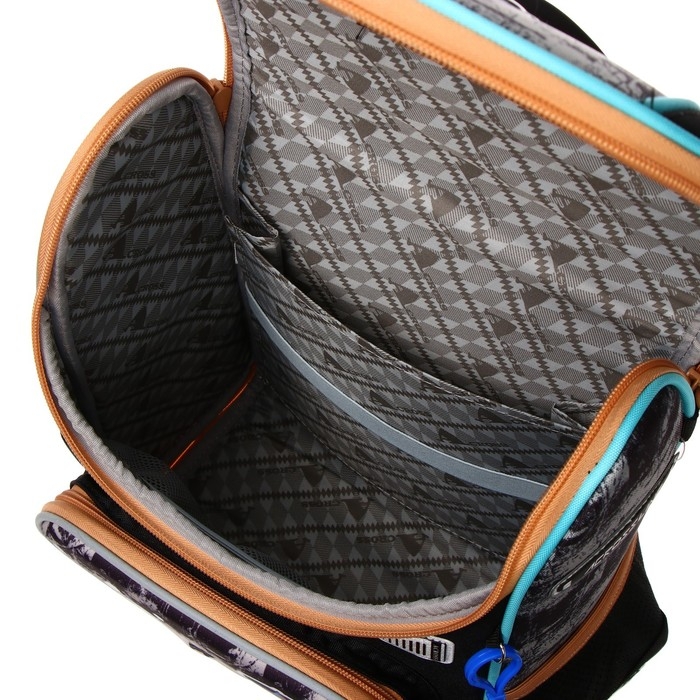 Ранец школьный Стандарт, раскаладной, 35 х 22 х 12 см, Across 191, наполнение: мешок, брелок Ранец школьный Стандарт, раскаладной, 35 х 22 х 12 см, Across 191, наполнение: мешок, брелок