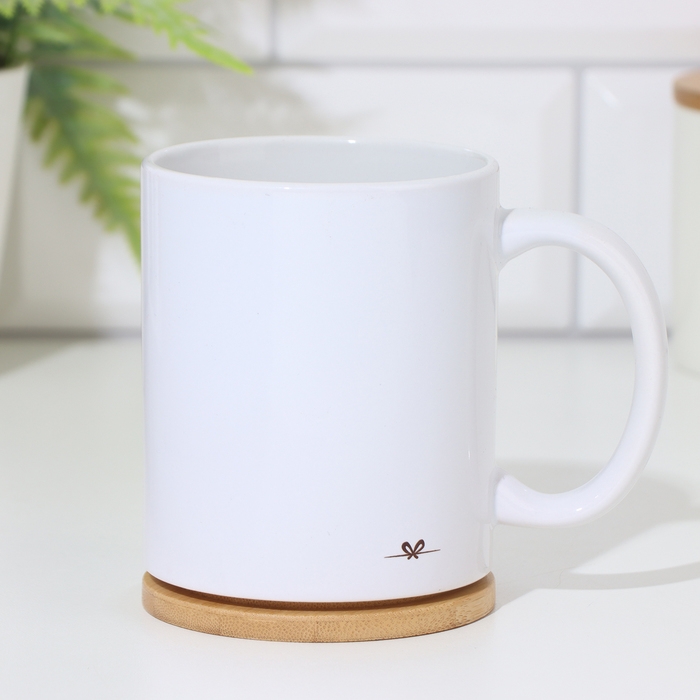 Кружка чайная керамическая именная «Глебушек», белая, 320 мл Кружка чайная керамическая именная «Глебушек», белая, 320 мл