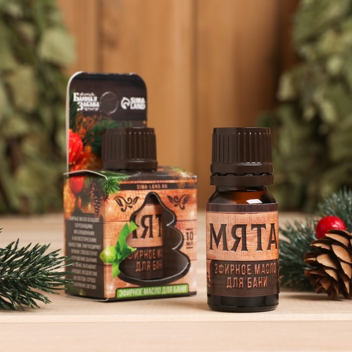 Эфирное масло для бани и сауны Эфирное масло для бани и сауны "С легким паром" аромат мята, 10 мл