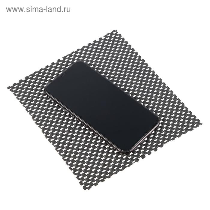 Коврик противоскольязщий 19×16 см, черный Коврик противоскольязщий 19×16 см, черный