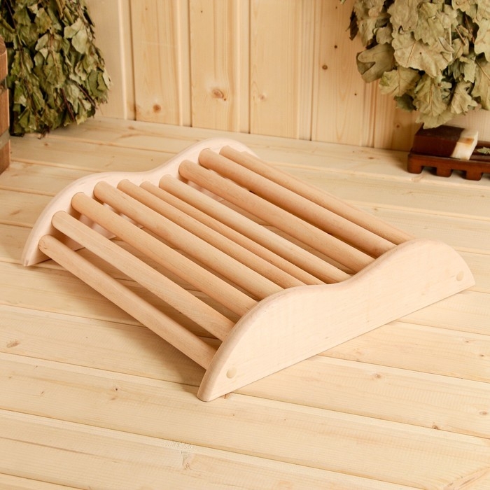 Подголовник из ольхи, анатомический 37х37х8 см Подголовник из ольхи, анатомический 37х37х8 см