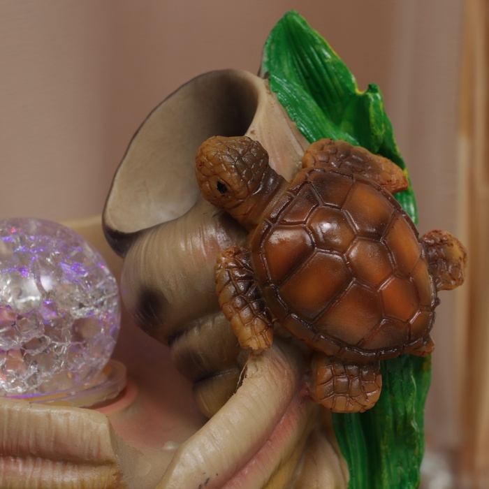 Фонтан Фонтан "Черепашки на раковинах" 23х17 см (с подсветкой)
