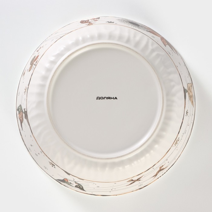 Салатник фарфоровый «Коты-аристократы», 2,15 л, d=23 см, цвет белый