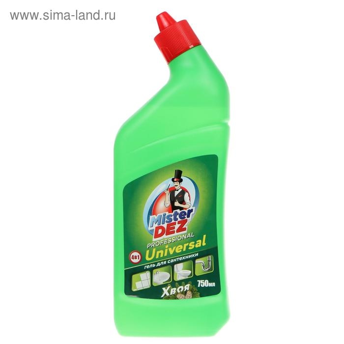 Гель для сантехники Mister Dez PROFESSIONAL,  Гель для сантехники Mister Dez PROFESSIONAL, "Хвоя", универсальный, 750 мл