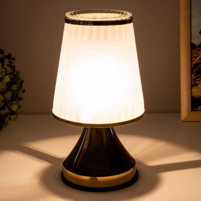 Аромасветильник сенсорный Аромасветильник сенсорный "Сердце" G9 40Вт золото 13х13х23 см RISALUX