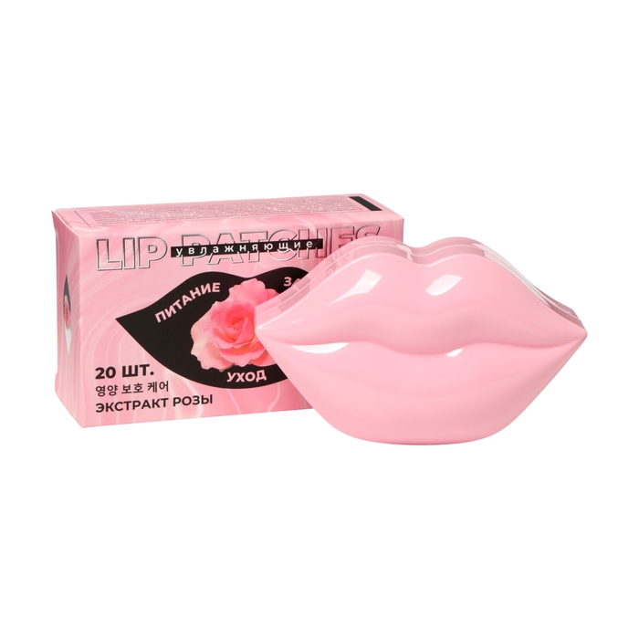 Патчи для губ с экстрактом розы, набор 20 шт Патчи для губ с экстрактом розы, набор 20 шт