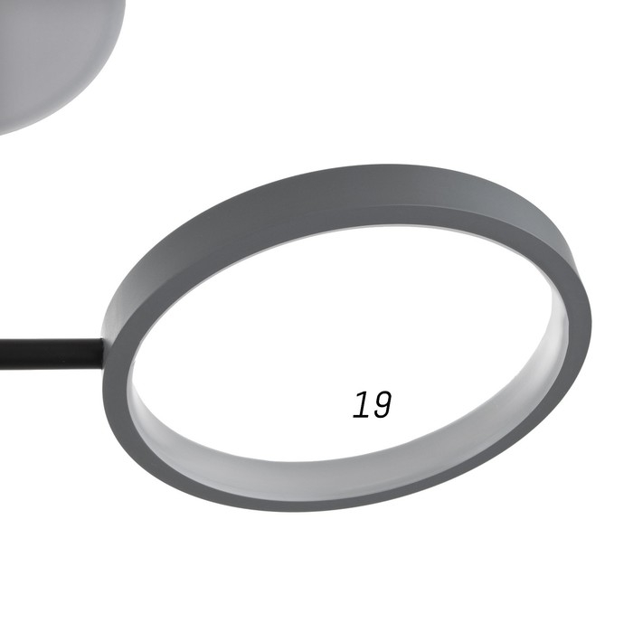 Люстра с ПДУ 2299/13GR LED 256Вт 3000-6000К серый 106х106х18 см BayerLux