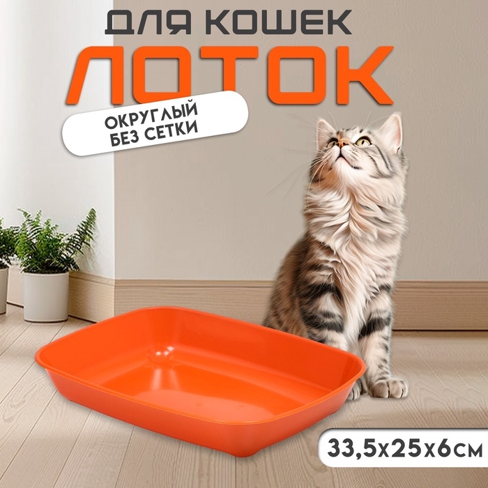 Туалет округлый без сетки 33,5 х 25 х 6 см, коричневый Туалет округлый без сетки 33,5 х 25 х 6 см, коричневый