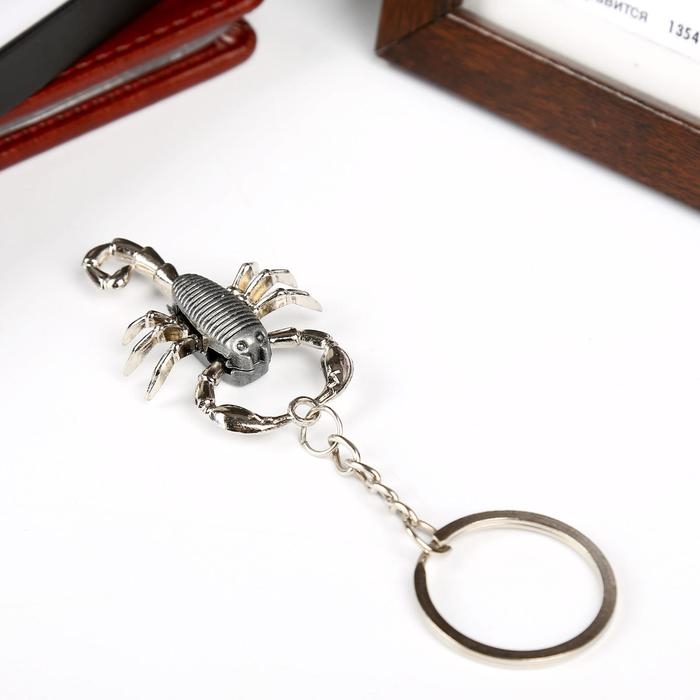 Брелок металл "Скорпион" МИКС 5,5х3,5х1 см