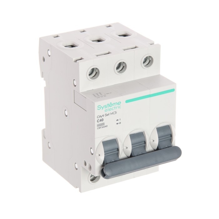 Автоматический выключатель SE City9 Set, С, 40 А, 3P, 4.5 kA, 400 В Автоматический выключатель SE City9 Set, С, 40 А, 3P, 4.5 kA, 400 В
