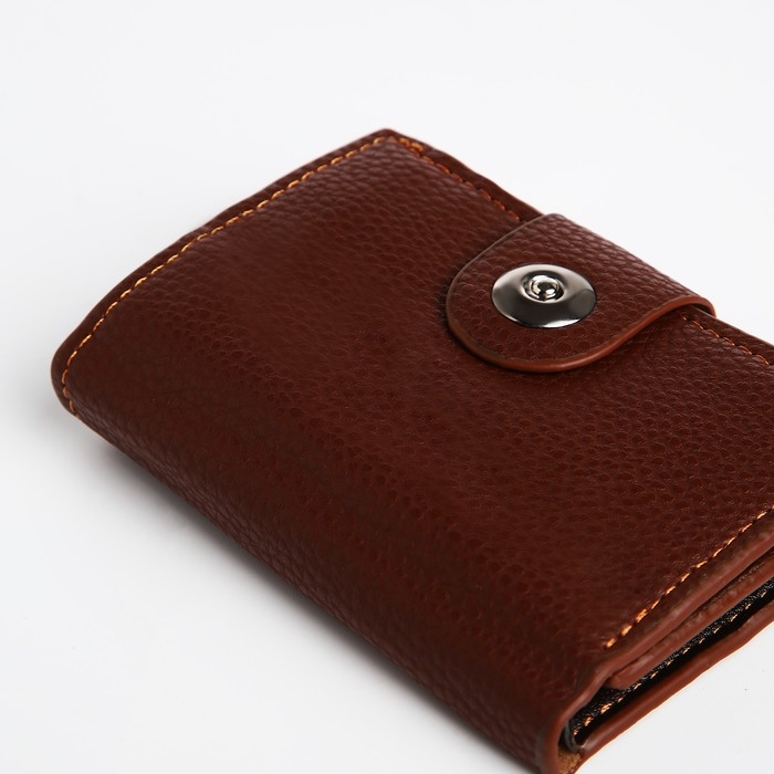 Портмоне мужское на магните, отдел для купюр, для карт, для монет, цвет коричневый Портмоне мужское на магните, отдел для купюр, для карт, для монет, цвет коричневый