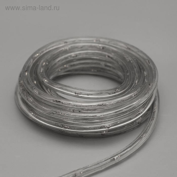 Световой шнур Luazon Lighting 10 мм, IP65, 5 м, 24 LED/м, 220 В, 8 режимов, свечение жёлтое