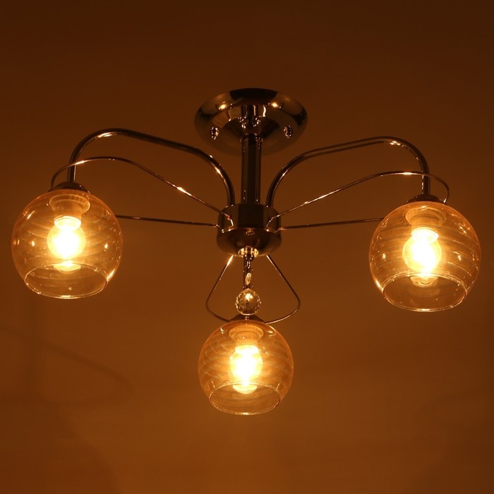 Люстра  Люстра "Анрия" 3хЕ27 40Вт хром 59х59х30 см BayerLux