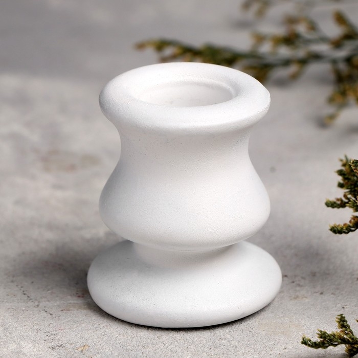 Подсвечник  Подсвечник "Классик", 6х5,5 см, белый