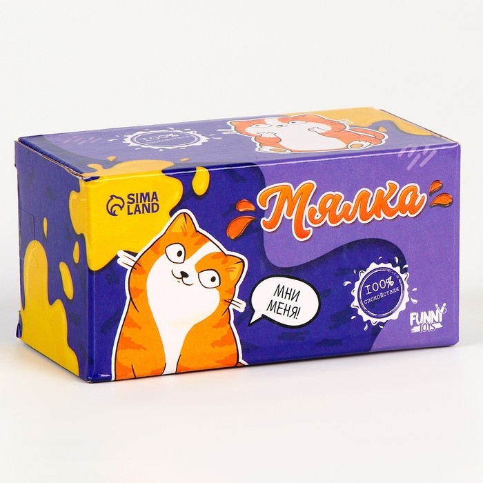 Мялка-антистресс тянучка «Котик» + подарок, с песком Мялка-антистресс тянучка «Котик» + подарок, с песком