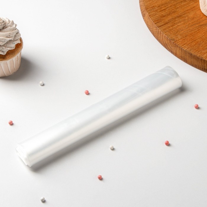 Мешок кондитерский, h=45 см, рулон 10 шт, 45×23 см, цвет прозрачный Мешок кондитерский, h=45 см, рулон 10 шт, 45×23 см, цвет прозрачный