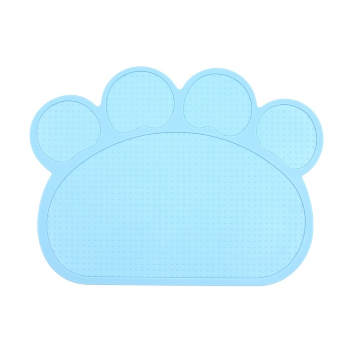 Коврик силиконовый под миску, 40 х 30 см, голубой Коврик силиконовый под миску, 40 х 30 см, голубой