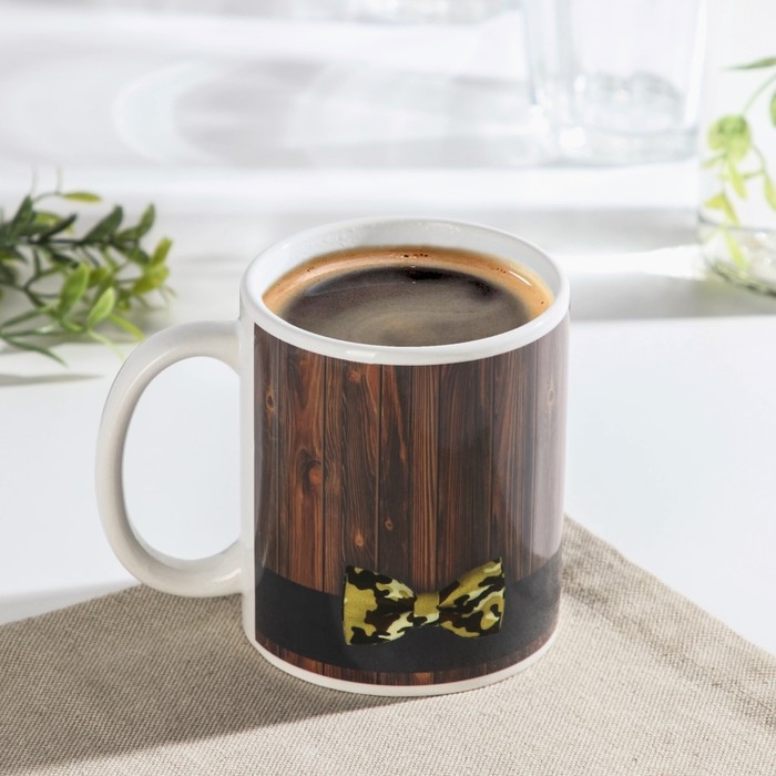 Кружка - хамелеон керамическая Доляна «Брутальный джентльмен», 350 мл Кружка - хамелеон керамическая Доляна «Брутальный джентльмен», 350 мл