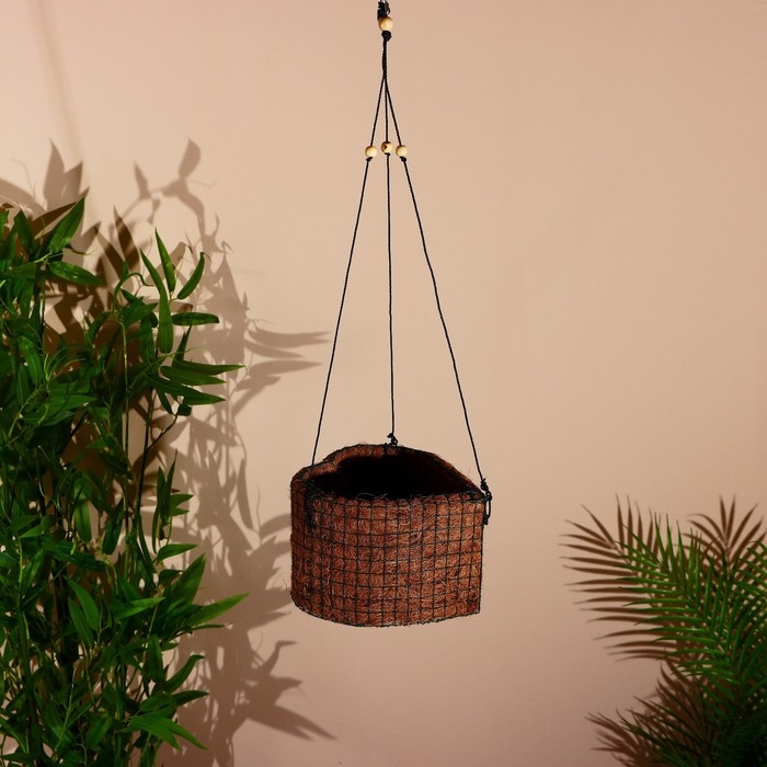 Кашпо подвесное Кашпо подвесное "Любо" кокосовое волокно 19х18х70 см