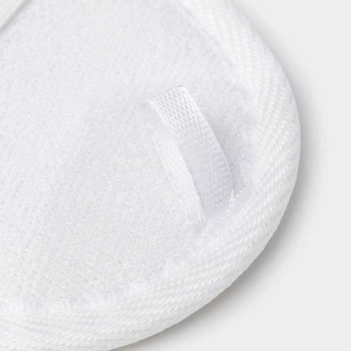 Мочалка для тела детская натуральная Доляна, с резинкой, 11,5×8 см, цвет МИКС Мочалка для тела детская натуральная Доляна, с резинкой, 11,5×8 см, цвет МИКС