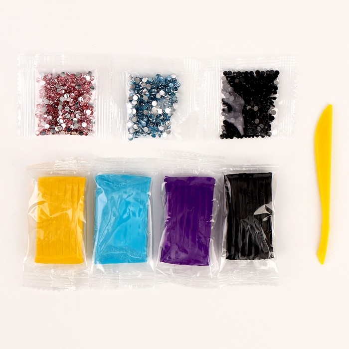 Набор для декора кружки полимерной глиной. Лепка на кружке «Бабочка», со стразами Набор для декора кружки полимерной глиной. Лепка на кружке «Бабочка», со стразами