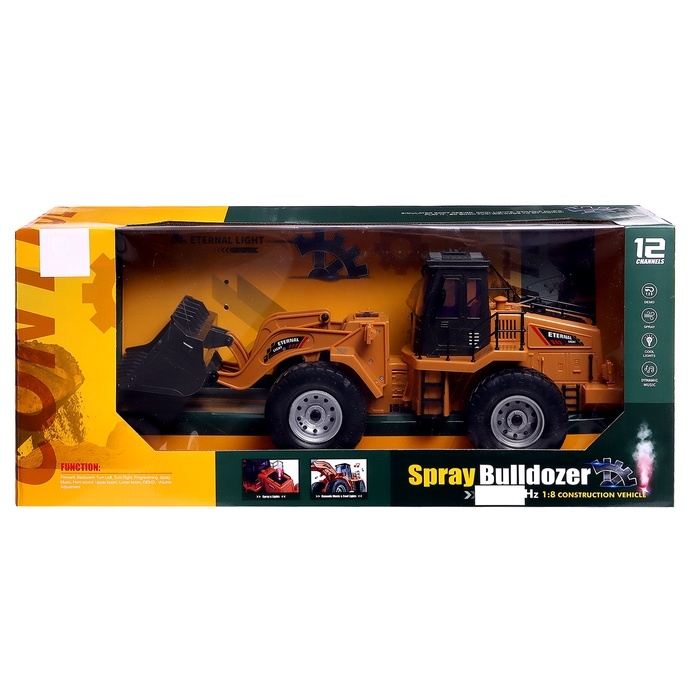 Машинка радиоуправляемая «Стройка», погрузчик, аккумулятор, световые, звуковые и дымовые эффекты Машинка радиоуправляемая «Стройка», погрузчик, аккумулятор, световые, звуковые и дымовые эффекты