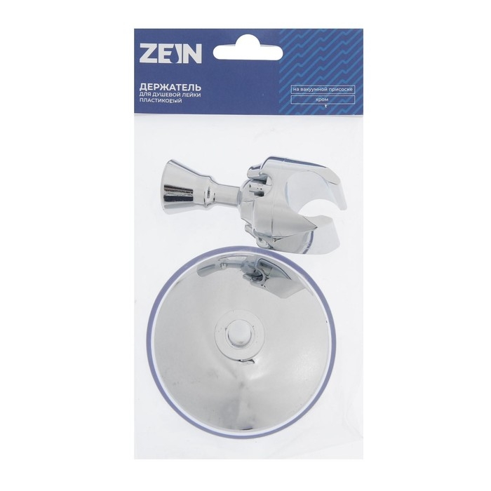 Держатель для душевой лейки ZEIN Z72, на вакуумной присоске, пластик, хром Держатель для душевой лейки ZEIN Z72, на вакуумной присоске, пластик, хром