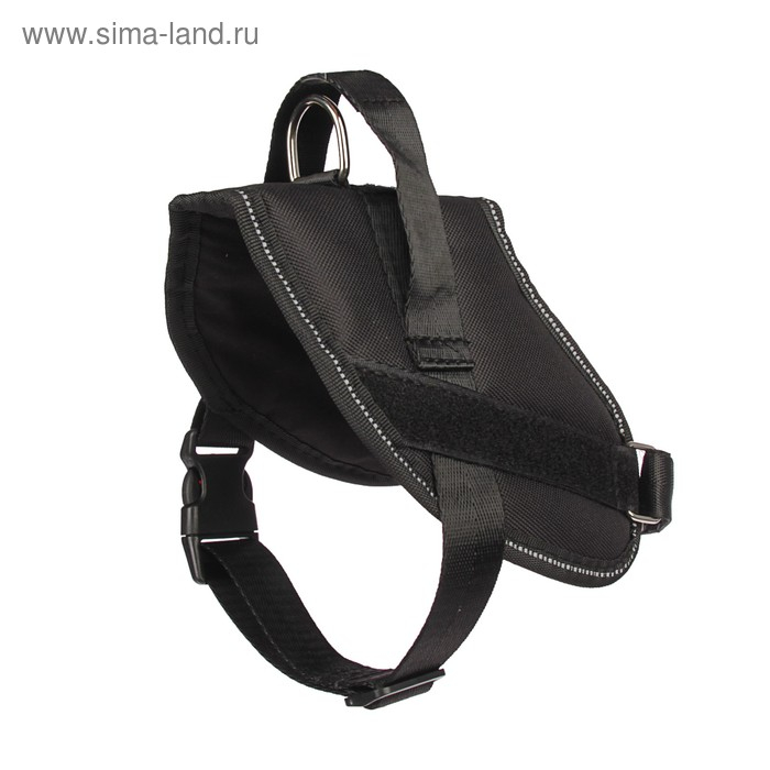 Шлейка К9 мягкая светоотражающая, размер S, ОГ 45-55 см, вес 5-12,5 кг, чёрная Шлейка К9 мягкая светоотражающая, размер S, ОГ 45-55 см, вес 5-12,5 кг, чёрная