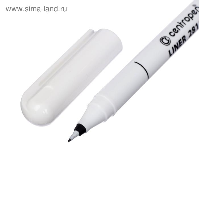 Ручка капиллярная Centropen 2811 0.8 мм, цвет чёрный, длина письма 1500 м, картонная упаковка Ручка капиллярная Centropen 2811 0.8 мм, цвет чёрный, длина письма 1500 м, картонная упаковка