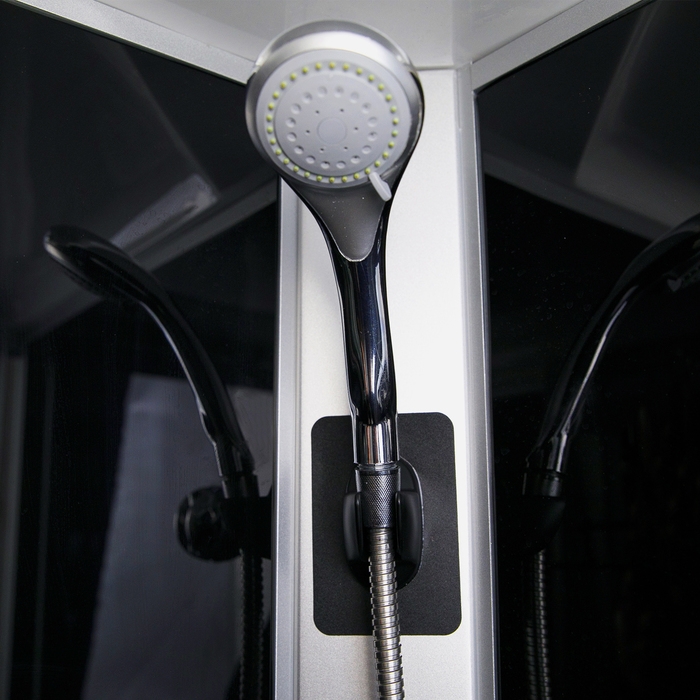 Держатель для душевой лейки ZEIN Z107, нерегулируемый, самоклеющийся, черный Держатель для душевой лейки ZEIN Z107, нерегулируемый, самоклеющийся, черный