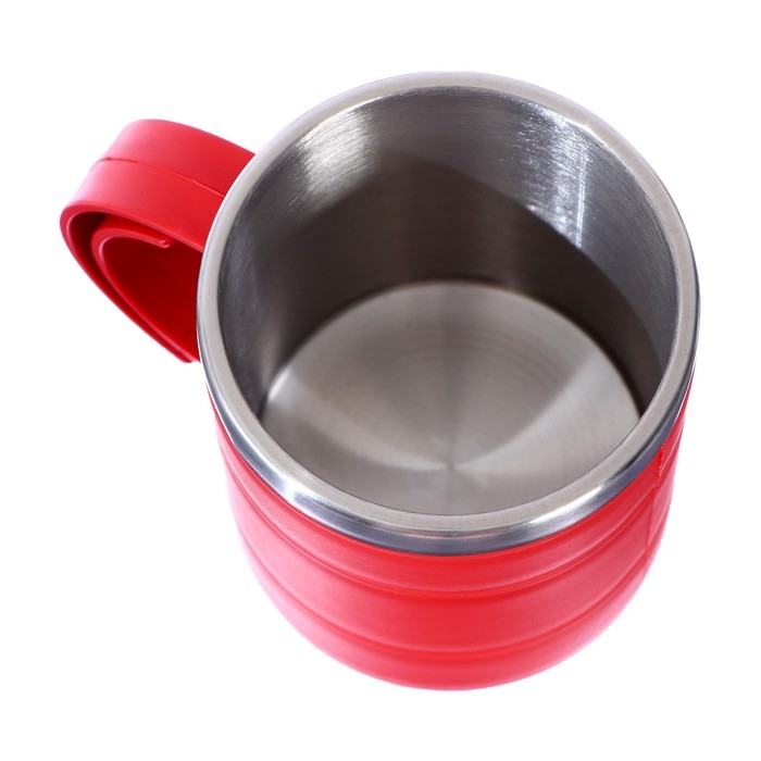 Термокружка, 450 мл, Поход  Термокружка, 450 мл, Поход "Мастер К", сохраняет тепло 2 ч, 12.5 х 10.5 см, красная