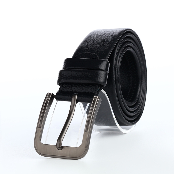 Ремень мужской, ширина 4 см, пряжка металл, цвет чёрный Ремень мужской, ширина 4 см, пряжка металл, цвет чёрный