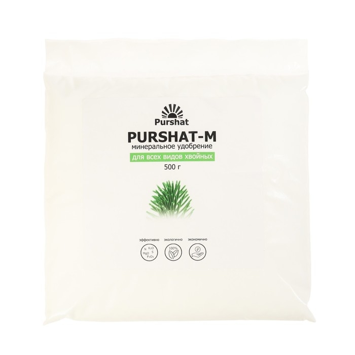 Пуршат-М водорастворимое средство для хвойных и декоративных, 500г Пуршат-М водорастворимое средство для хвойных и декоративных, 500г