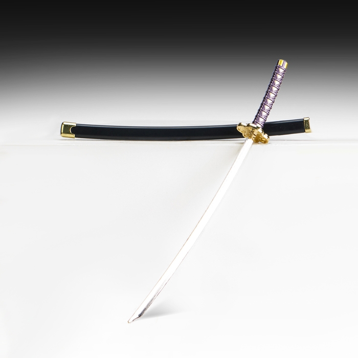 Сувенирное оружие мини Сувенирное оружие мини "Катана Зеницу", 24 см, чёрная с сиреневым
