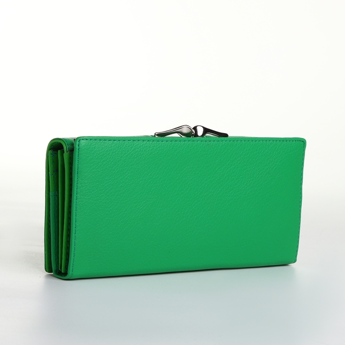 Кошелёк женский на магните, цвет зелёный Кошелёк женский на магните, цвет зелёный
