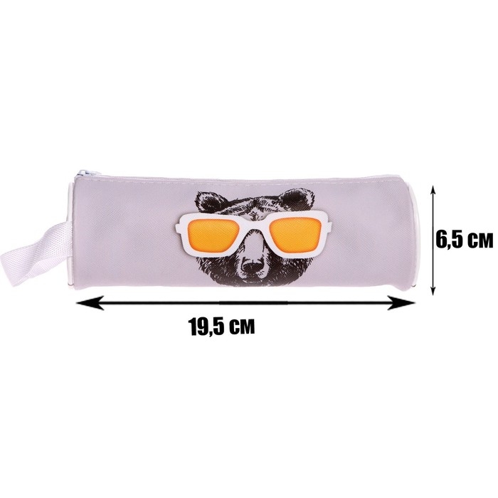 Пенал-тубус школьный на молнии, МИКС Пенал-тубус школьный на молнии, МИКС