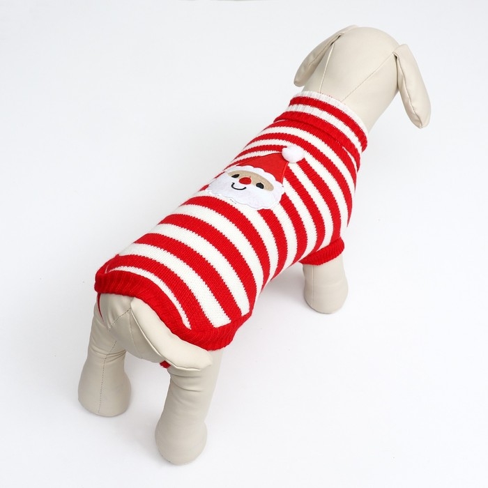 Свитер Свитер "Санта", размер XS (ДС 17, ОШ 17, ОГ 23-37 см)