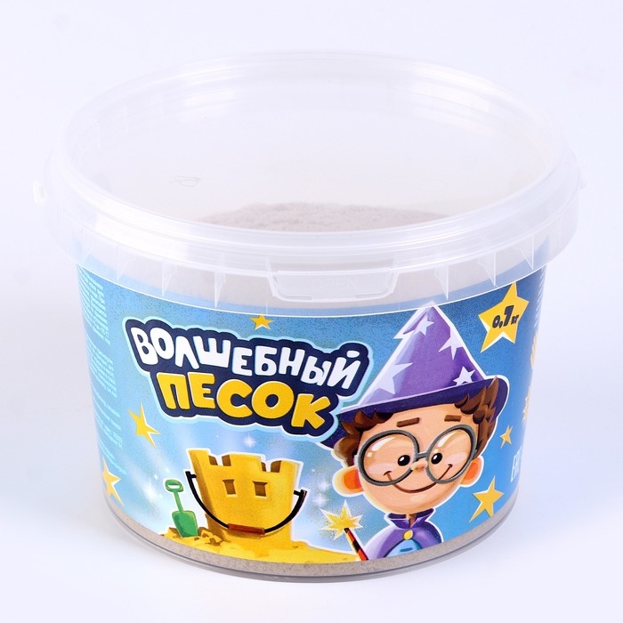 Кинетический песок «Волшебный песок» 700 г, ведёрко, песочный Кинетический песок «Волшебный песок» 700 г, ведёрко, песочный