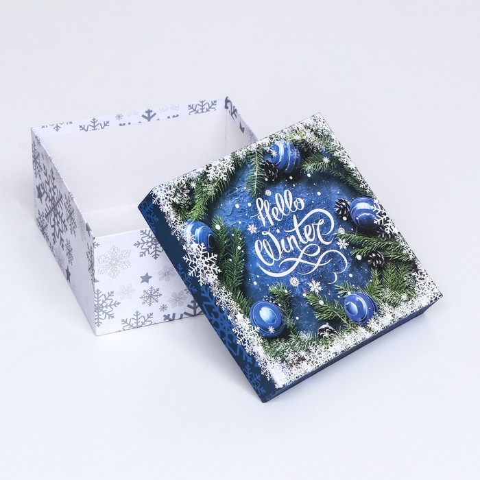 Коробка квадратная Коробка квадратная "Чудес в Новом Году!" , 19 × 19 × 10 см