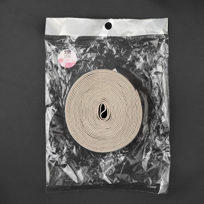 Резинка тканая, мягкая, 40 мм, 4,5 ± 1 м, цвет чёрный/бежевый Резинка тканая, мягкая, 40 мм, 4,5 ± 1 м, цвет чёрный/бежевый