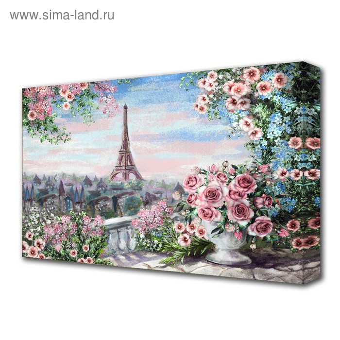 Картина на холсте Картина на холсте "Вид на башню" 60*100 см