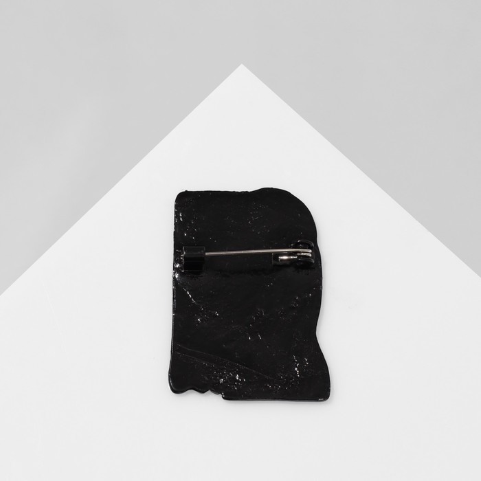 Брошь «Мозаика» дабл фейс, цветная в чёрном металле Брошь «Мозаика» дабл фейс, цветная в чёрном металле