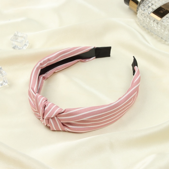 Ободок для волос Ободок для волос "Венди" 3 см, розово-белый