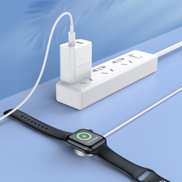 Зарядное устройство для Hoco CW39C, беспроводное, для смарт-часов, Type-C, 1.2 м, 1 А, белое Зарядное устройство для Hoco CW39C, беспроводное, для смарт-часов, Type-C, 1.2 м, 1 А, белое