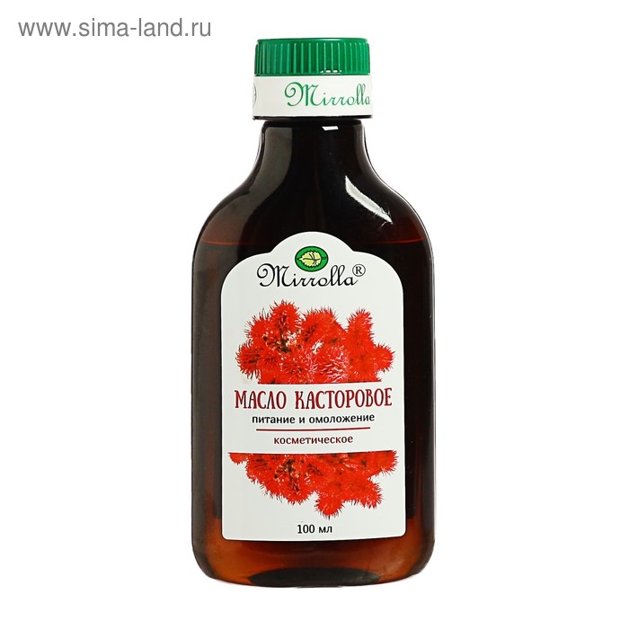 Масло касторовое Mirrolla, косметическое, 100 мл Масло касторовое Mirrolla, косметическое, 100 мл
