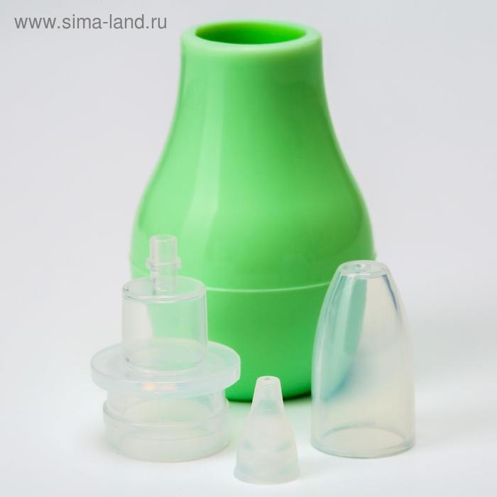 Детский назальный аспиратор, с колпачком, цвет зеленый Детский назальный аспиратор, с колпачком, цвет зеленый